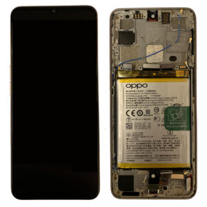 LCD Screen & Touch Digitiser With Frame & Battery For Oppo Find X2 Lite – White - OEM Pulled