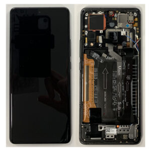 LCD Screen & Touch Digitiser With Frame & Battery For Xiaomi 12 Pro – Black - OEM Pulled