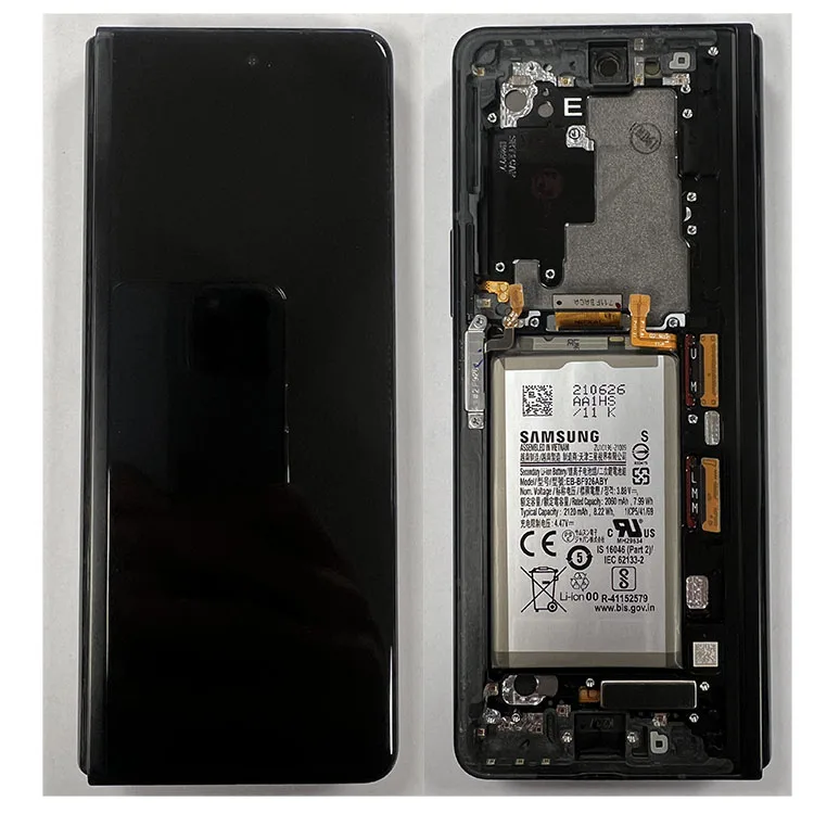 LCD Screen & Touch Digitiser With Frame For Samsung F926 Galaxy Z Fold3 5G – Black – OEM Pulled