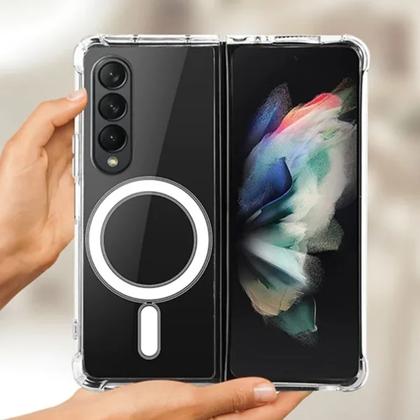 Anti-Shock Shockproof Magnetic Charging TPU Gel Case For Samsung Galaxy Fold 4