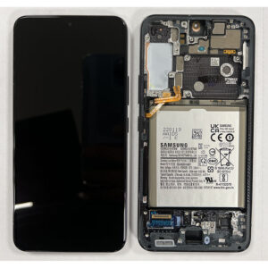 LCD Screen & Touch Digitiser With Frame For Samsung S901 Galaxy S22 5G – Black – OEM Pulled