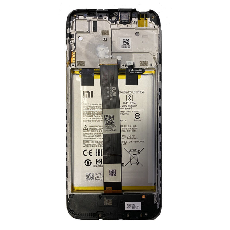 LCD Screen & Touch Digitiser With Frame & Battery For Xiaomi Redmi 9AT 11 – OEM Pulled