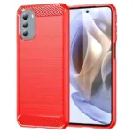 Matte Shockproof TPU Gel Case With Carbon Fibre Effect For Nokia G60 - Image 2
