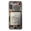 LCD Screen & Touch Digitiser With Frame Battery For Samsung G996 Galaxy S21+ Plus - Violet - OEM Pulled