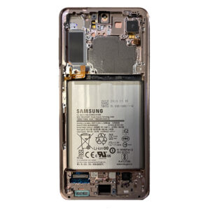 LCD Screen & Touch Digitiser With Frame Battery For Samsung G996 Galaxy S21+ Plus - Violet - OEM Pulled