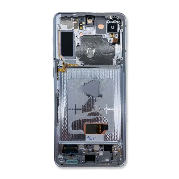 LCD Screen & Touch Digitiser With Frame For Samsung G996 Galaxy S21+ Plus - Silver - OEM Pulled