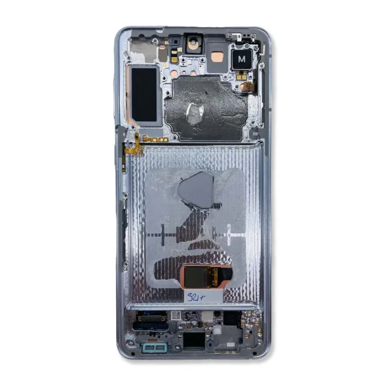 LCD Screen & Touch Digitiser With Frame For Samsung G996 Galaxy S21+ Plus - Silver - OEM Pulled