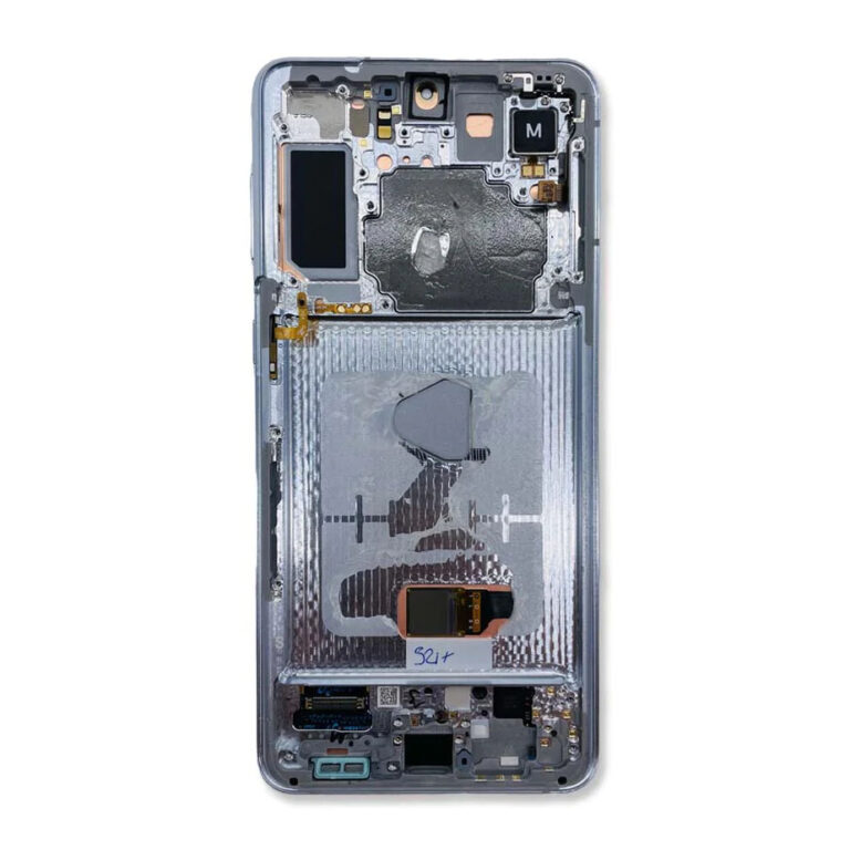 LCD Screen & Touch Digitiser With Frame For Samsung G996 Galaxy S21+ Plus - Silver - OEM Pulled
