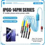 Sunshine SS-908B USB DC Power Test Cable For iPhone 6 to iPhone 14 Series