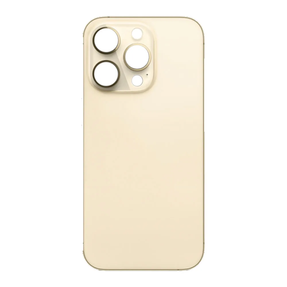 back_cover_14_gold.jpg Rear Back Glass Battery Cover Big Camera Hole Easy Fitting For iPhone 14 Pro - Gold