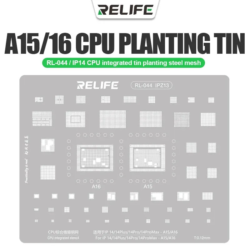 RELIFE RL-044 IPZ13 A15 A16 CPU Stencil For All iPhone Models