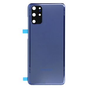 Genuine Samsung G985 Galaxy S20 Plus Rear Back Glass / Battery Cover With Camera Lens - Aura Blue