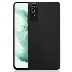 Matte Black Soft Feel TPU Gel Case With Camera Cover For Samsung Galaxy S23 Series