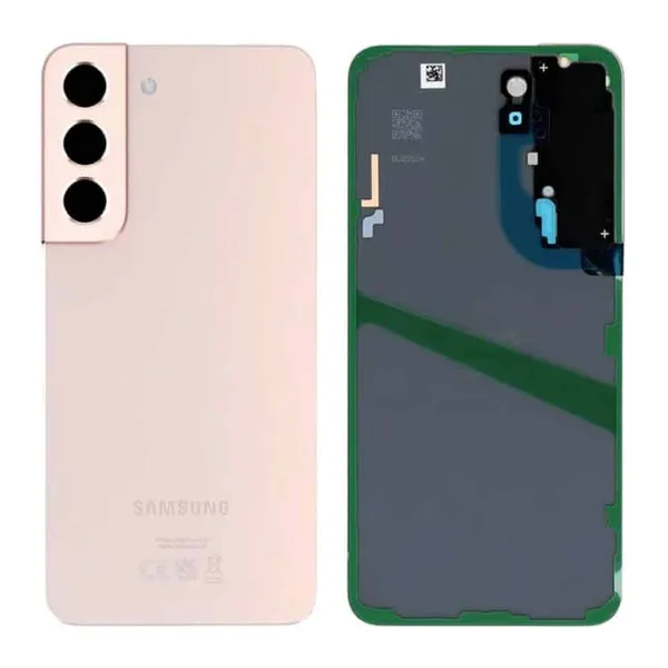Genuine Samsung S90 Galaxy S22 Rear Back Glass / Battery Cover With Camera Lens - Pink