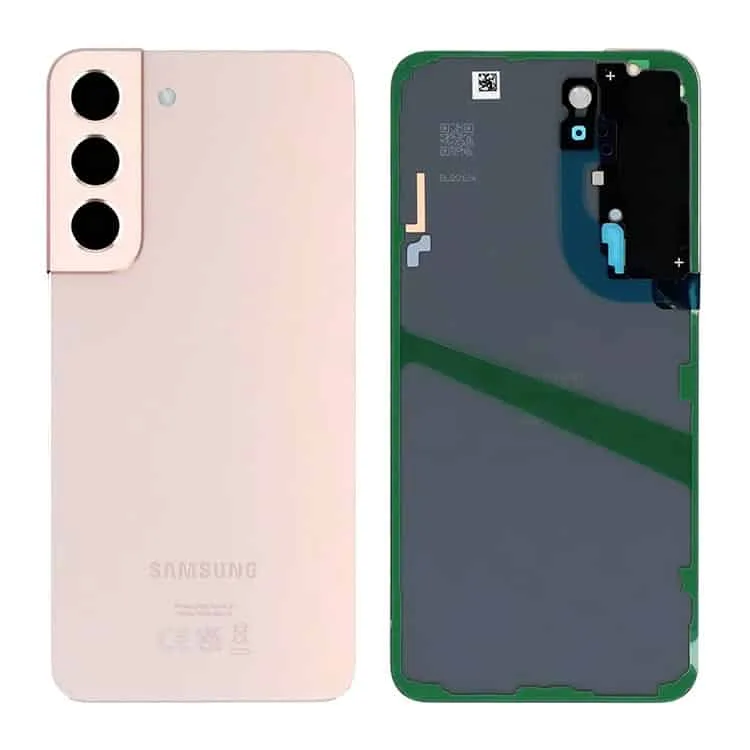 Genuine Samsung S90 Galaxy S22 Rear Back Glass / Battery Cover With Camera Lens - Pink