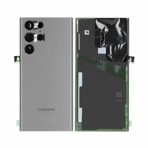 Genuine Samsung S908 Galaxy S22 Ultra Rear Back Glass / Battery Cover With Camera Lens - Grey Genuine Samsung S908 Galaxy S22 Ultra Rear Back Glass / Battery Cover With Camera Lens - Grey