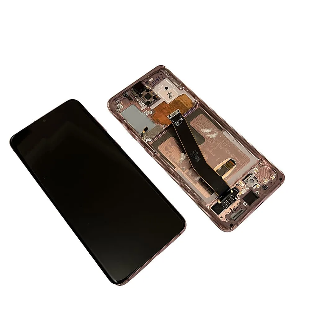 IMG_0201.jpeg LCD Screen & Touch Digitiser With Frame For Samsung G980 / G981 Galaxy S20 5G - Pink - OEM Pulled
