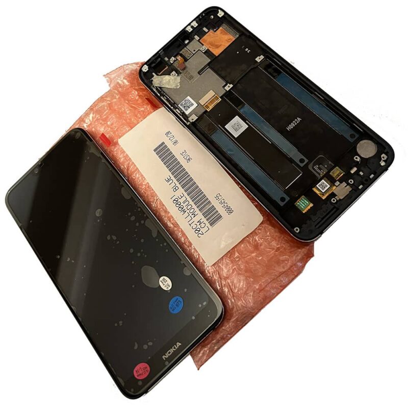 Genuine LCD Screen & Touch Digitiser With Frame For Nokia 7.1 - Blue