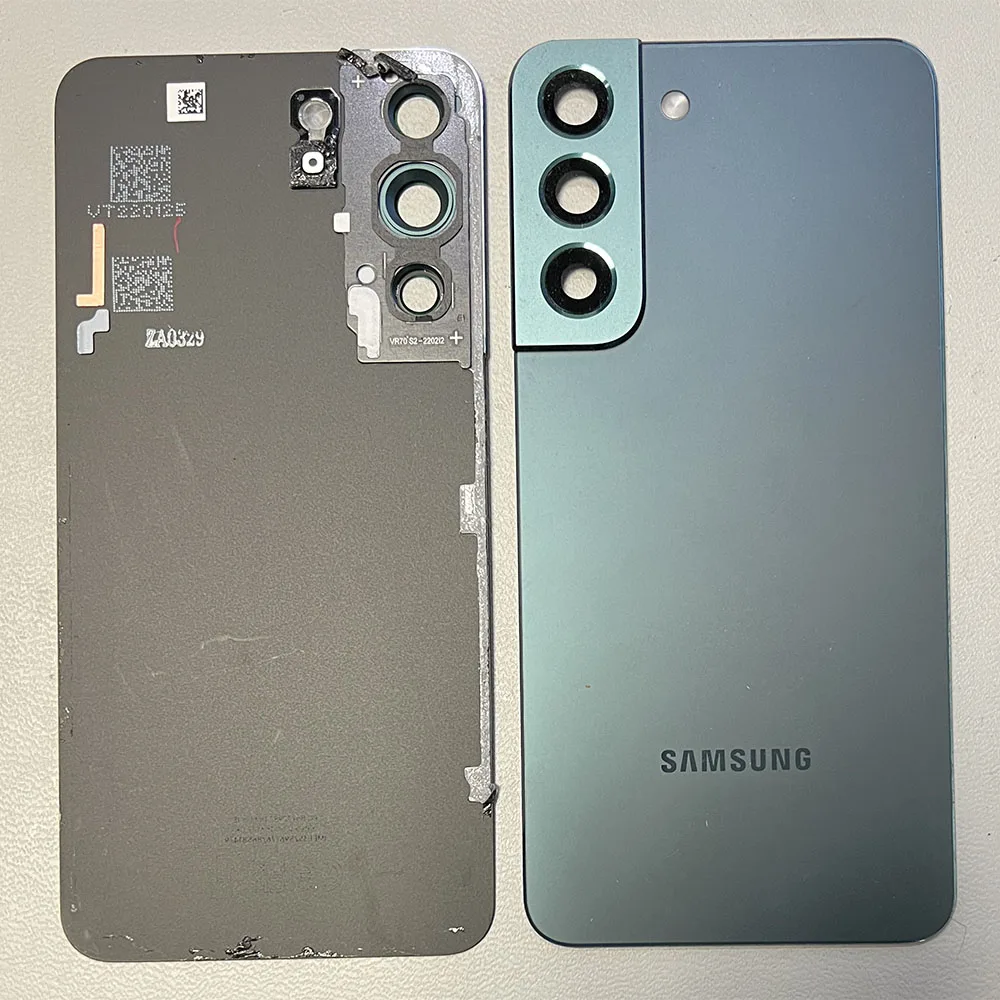 s22greenbackpull-copy.jpg Rear Back Glass / Battery Cover With Camera Lens For Samsung S901 Galaxy S22 - Green - OEM Pulled