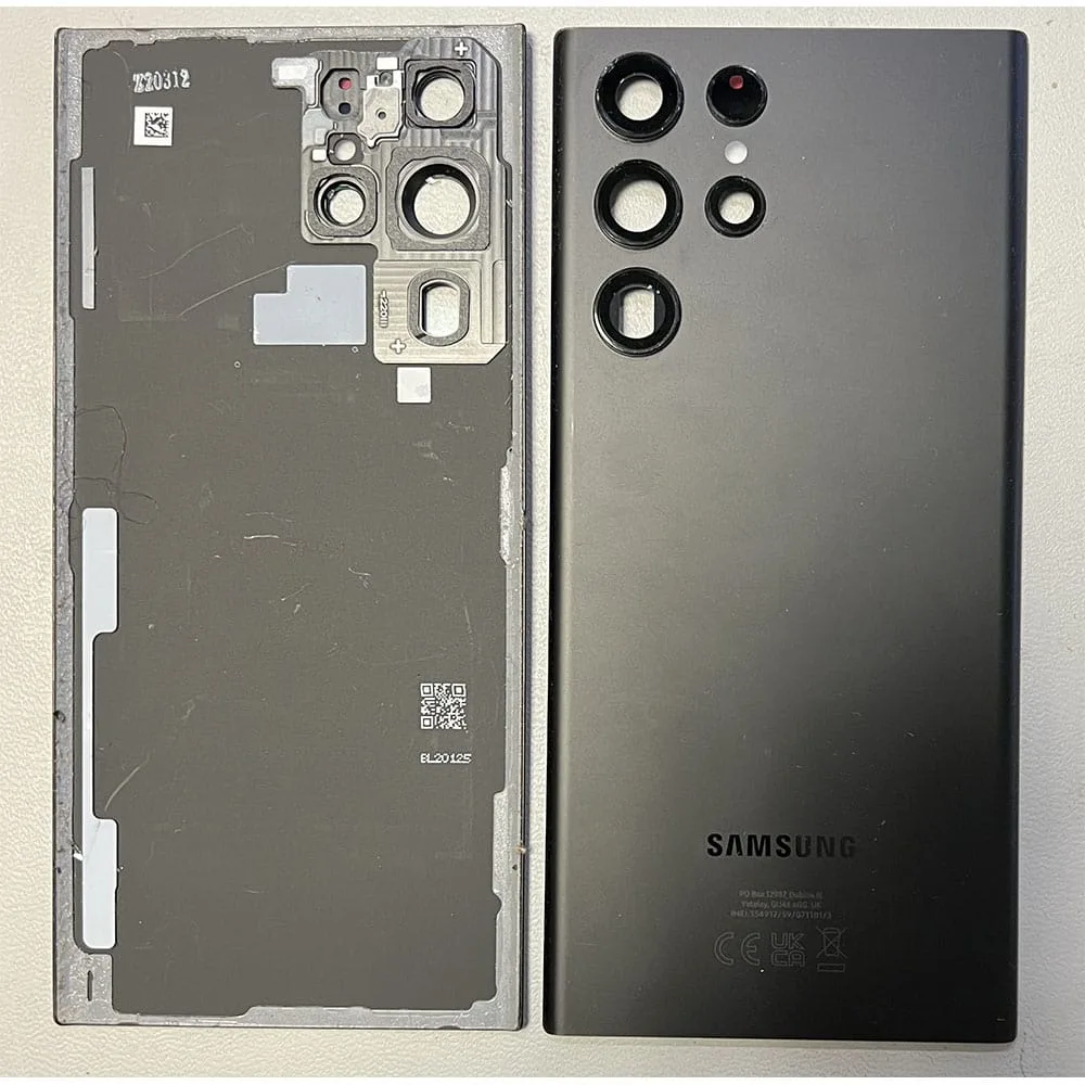 s22ultrablkpul-copy.jpg Rear Back Glass / Battery Cover With Camera Lens For Samsung S908 Galaxy S22 Ultra - Black - OEM Pulled