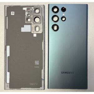 Rear Back Glass / Battery Cover With Camera Lens For Samsung S908 Galaxy S22 Ultra - Green - OEM Pulled