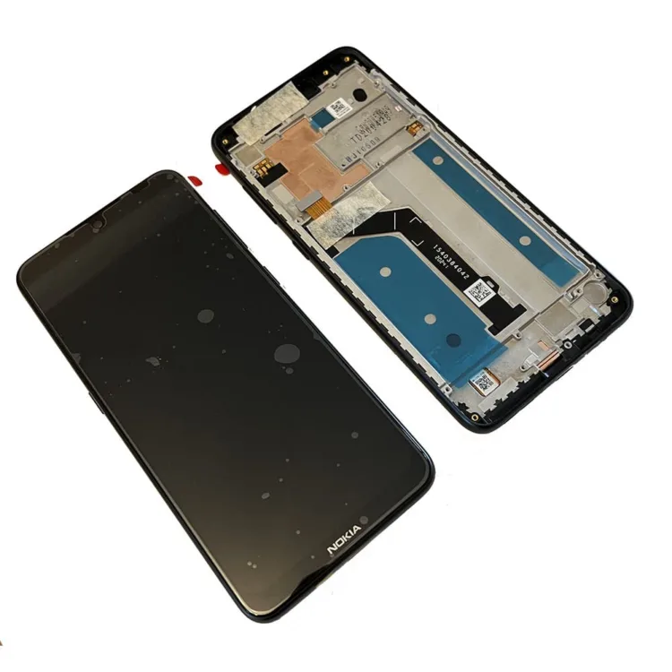 Genuine LCD Screen & Touch Digitiser With Frame For Nokia 7.2 - Black