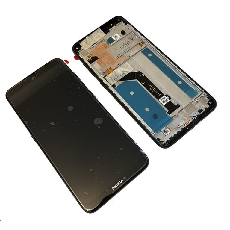 Genuine LCD Screen & Touch Digitiser With Frame For Nokia 7.2 - Black