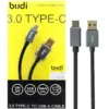 budi Type-C To USB-A USB 3.0 Braided Charge / Sync Cable - 1.2m