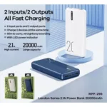 REMAX RPP-296 Landon Series 20000mAh Portable Power Bank Charger - White