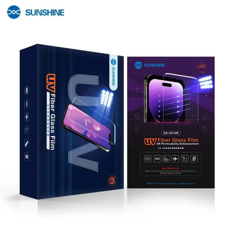 Sunshine SS-057UR UV AR Anti-Reflective Fiberglass Protective Film (25 Pieces)