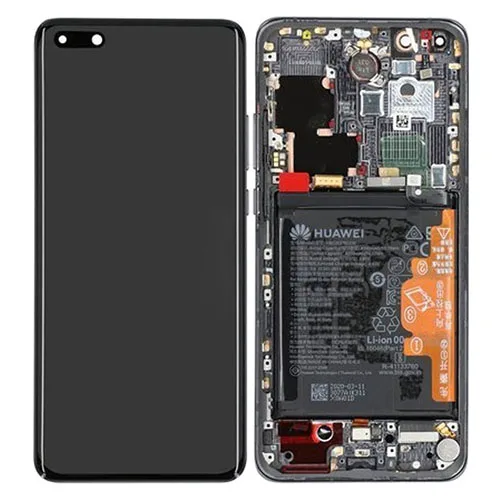 02353pjg-1.jpg Genuine Huawei P40 Pro LCD Screen & Touch Digitiser With Frame & Battery - 14 Day - Black - Image 1