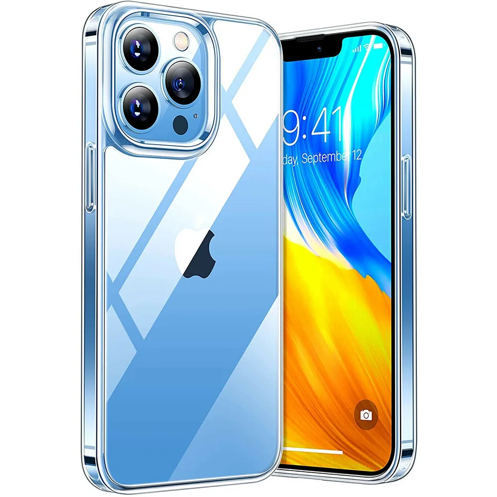 Crystal Clear Slim Fit Shockproof Case Raised Camera Edge For iPhone 13 Series - Image 2