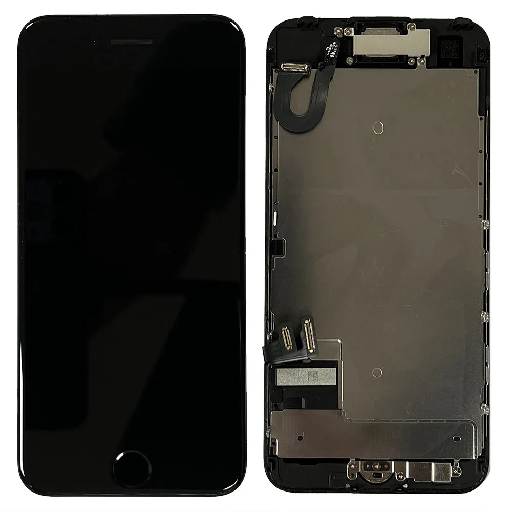 7ggenlcd-1.jpg LCD Screen & Touch Digitiser With Front Camera & Speaker For iPhone 7 Plus - Black - OEM Pulled - Image 1