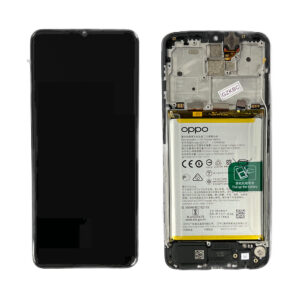 LCD Screen & Touch Digitiser With Frame & Battery For Oppo A5 2020 – OEM Pulled