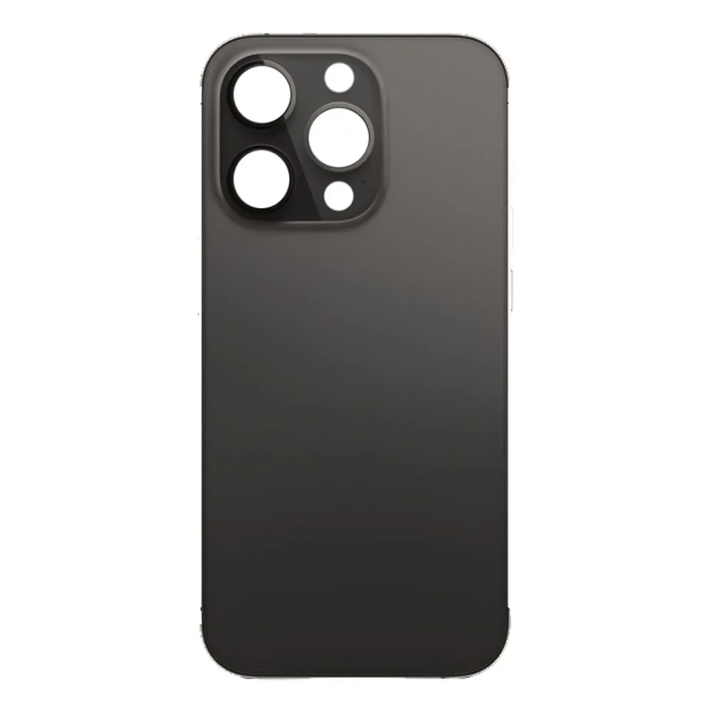 back_cover_14_black-1.jpg For iPhone 14 Pro Max Rear Back Glass Battery Cover Big Camera Hole Easy Fitting - Space Black - Image 1
