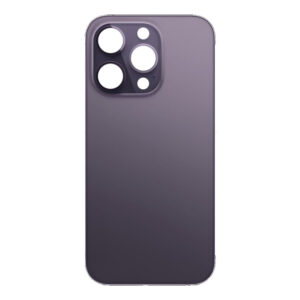 For iPhone 14 Pro Max Rear Back Glass Battery Cover Big Camera Hole Easy Fitting - Deep Purple
