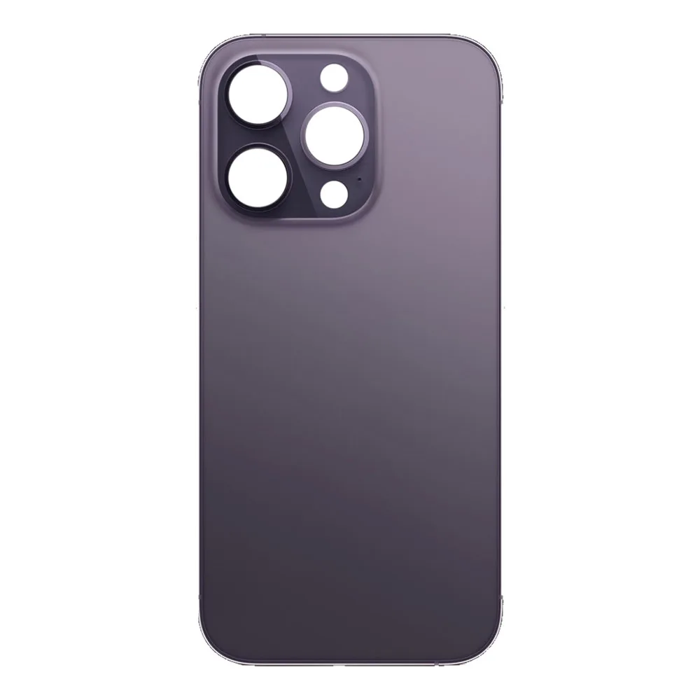 back_cover_14_purple-1.jpg For iPhone 14 Pro Max Rear Back Glass Battery Cover Big Camera Hole Easy Fitting - Deep Purple - Image 1