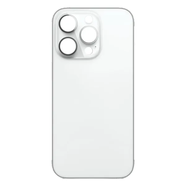 For iPhone 14 Pro Max Rear Back Glass Battery Cover Big Camera Hole Easy Fitting - Silver