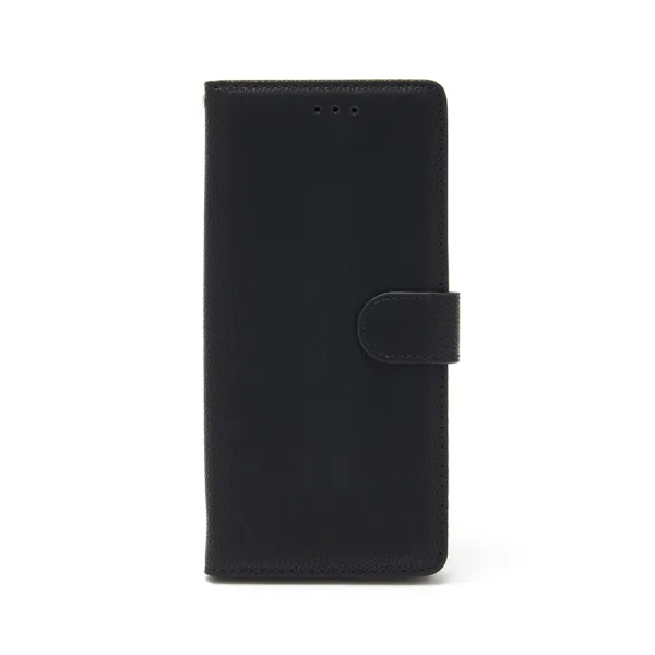 Nokia 3.4 & 5.4 Premium Litchi Style PU Leather Wallet Book Case Cover Card Holder - Black