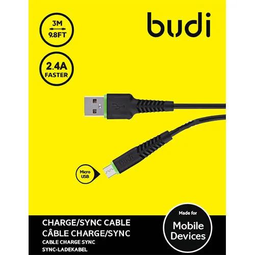 budi Type-C USB Charge / Sync Cable - 3M - Image 2