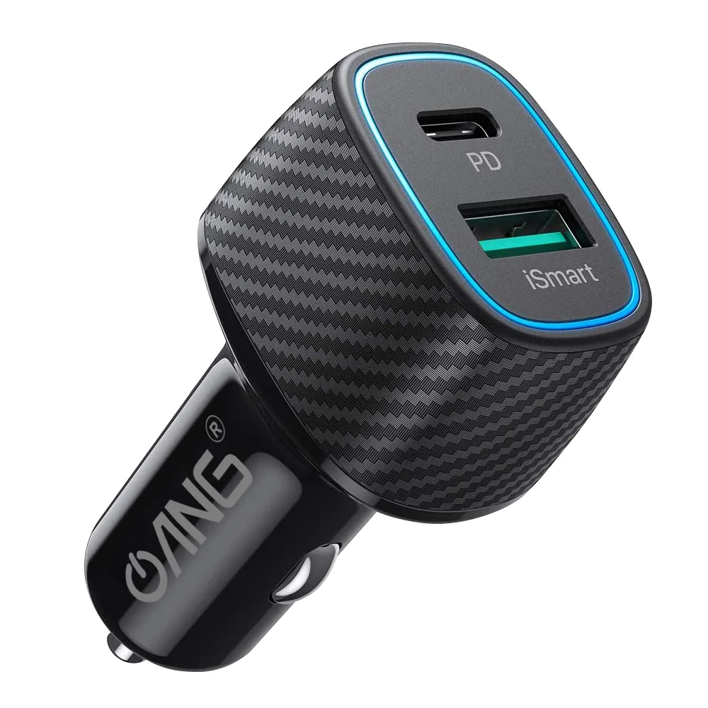 co502-1.jpg ANG Twin Port QC PD 5.1A Fast Car Charger - Image 1
