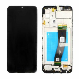 Genuine Samsung A025F Galaxy A02S LCD Screen & Touch Digitiser On Frame - UK EU Version