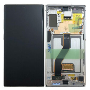 For Samsung N975F Galaxy Note 10 Plus LCD Screen Touch Digitiser - Silver - OEM Pulled