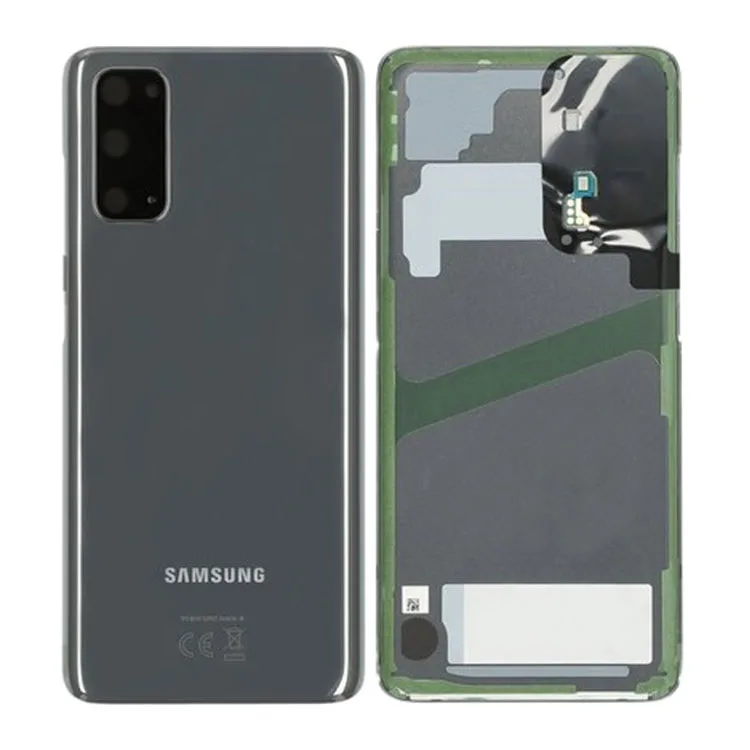 Genuine Samsung G980 Galaxy S20 4G Rear Back Glass / Battery Cover With Camera Lens - Cosmic Grey - Image 1