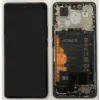 LCD Screen & Touch Digitiser With Frame & Battery For Honor 50 – Black - OEM Pulled