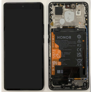 LCD Screen & Touch Digitiser With Frame & Battery For Honor 50 – Black - OEM Pulled