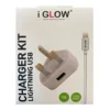 ANG High Quality 2.1A USB Port Mains Charger & Lightning Cable