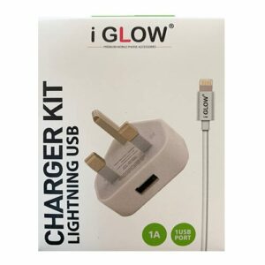 ANG High Quality 2.1A USB Port Mains Charger & Lightning Cable