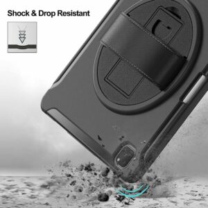 For iPad Pro 11" 2022 2021 2020 2018 Heavy Duty Shockproof Case With Swivel Stand & Strap