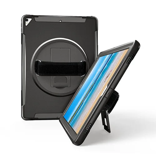 For iPad 10.2 7th 8th 9th Gen Heavy Duty Shockproof Case With Swivel Stand & Strap - Image 2